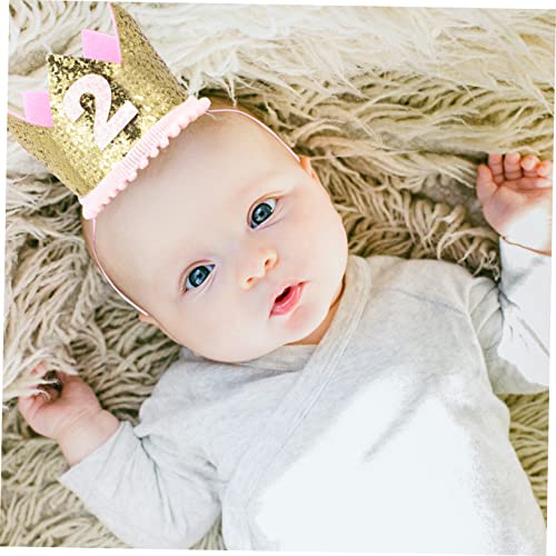 Toddmomy Geburtstagskrone Stirnband Tiara Leicht Stabil für Jungen Mädchen Party Foto Requisiten Prinzessin König Kopfschmuck von Toddmomy
