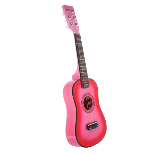 Toddmomy Gitarre aus Lindenholz Kleines Holzspielzeug Musikinstrument für Mädchen Klarer Angenehmer Griff Kreatives Musikspielzeug zur Musikalischer Entwicklung von Toddmomy