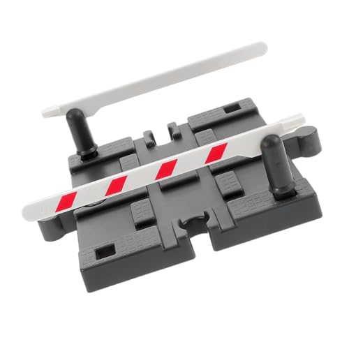 Toddmomy Gleiszubehör für Lernspielzeug Zug Schienenzubehör Modellbau Zugstrecke Dekorative Bahnsperre Zugspielzeug Bahngleis Zug Partyartikel Plastik Dark Grey von Toddmomy