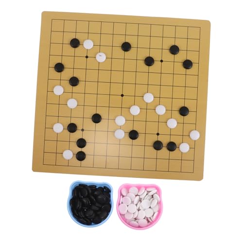 Toddmomy Go Spielset mit Doppelseitigem und Brett Niedliche Bärendose Leichtes Tragbares Strategiespiel für Anfänger Fördert Denkfähigkeit und Familienspaß von Toddmomy