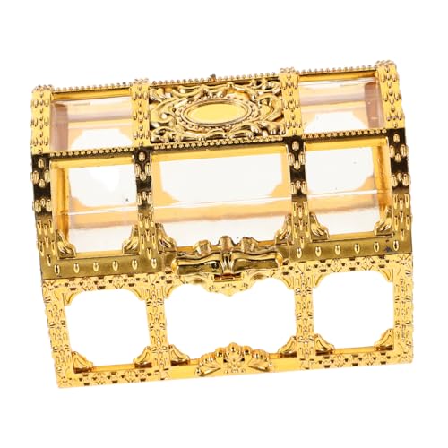 Toddmomy Goldene Schatztruhe Süßigkeitenbox Transparente Candy Box für Hochzeiten Partys und Geburtstagsfeiern Kleine Geschenkverpackung Toddmomy Goldene Schatztruhe Süßigkeitenbox Transparente Candy Box für Hochzeiten Partys und Geburtstagsfeiern Kleine Geschenkverpackung von Toddmomy