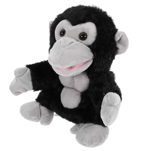 Toddmomy Gorilla Handpuppe Plüsch Tierhandpuppe Kreatives Kinderspielzeug Interaktives Lernspielzeug Feinmotorik Eltern Junge Mädchen Spiel von Toddmomy