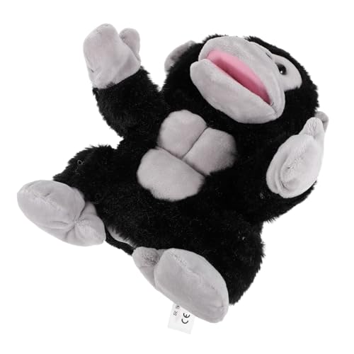 Toddmomy Gorilla Plüsch Handpuppe für Interaktive Fingerpuppe für Geschichtenerzählen Fördert Kreativität und Eltern Interaktion Feinmotorik von Toddmomy