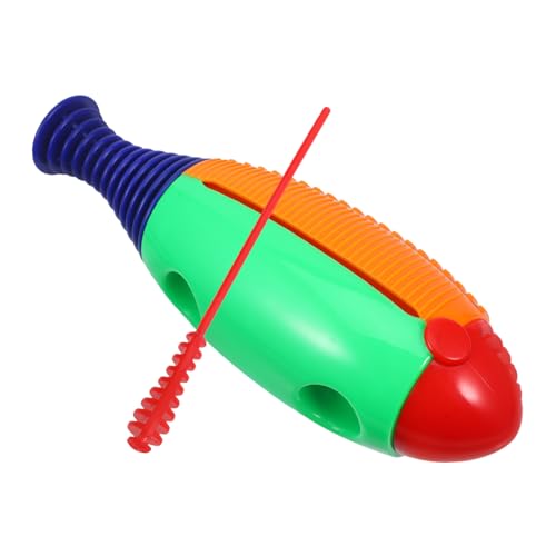 Toddmomy Guiro Percussion Instrument aus Kunststoff Einteiliges Blockspielzeug Sicher Leicht Glatte Oberfläche Fördert Rhythmusgefühl und Motorik für Musikalische Früherziehung und Toddmomy Guiro Percussion Instrument aus Kunststoff Einteiliges Blockspielzeug Sicher Leicht Glatte Oberfläche Fördert Rhythmusgefühl und Motorik für Musikalische Früherziehung und von Toddmomy
