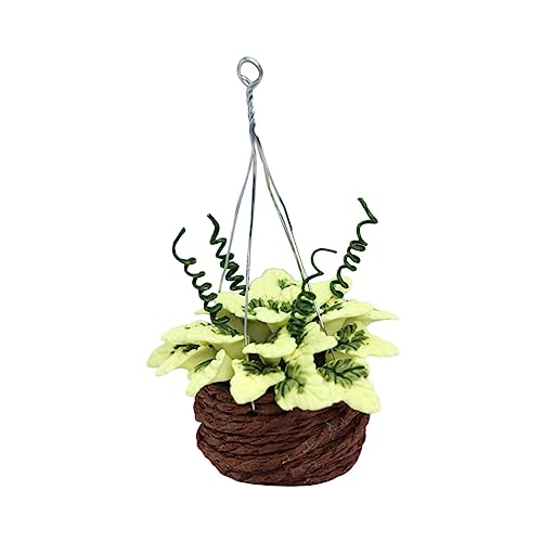 Toddmomy Hängende Pflanze Korb Dekoration Resin Deko Für Puppenhäuser Und Szenen Für Freunde Und DIY Enthusiasten Exquisite Verarbeitung von Toddmomy