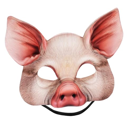Toddmomy Halbgesichts Schweinemaske Halloween Tiermaske aus EVA Leichter Party-cosplay-maskenprop für Erwachsene Lustige Faschings Karnevalsverkleidung Komfortabel und Vielseitig für Toddmomy Halbgesichts Schweinemaske Halloween Tiermaske aus EVA Leichter Party-cosplay-maskenprop für Erwachsene Lustige Faschings Karnevalsverkleidung Komfortabel und Vielseitig für von Toddmomy