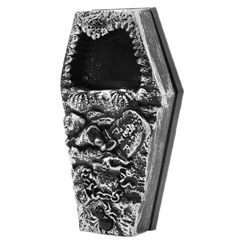 Toddmomy Halloween Coffin Türklingel gespenstische Türklingel Gruselige Halloween-Dekorationen gruselige Klingel Horror-Spukhaus-Requisiten beängstigende Requisiten Plastik Silber Toddmomy Halloween Coffin Türklingel gespenstische Türklingel Gruselige Halloween-Dekorationen gruselige Klingel Horror-Spukhaus-Requisiten beängstigende Requisiten Plastik Silber von Toddmomy