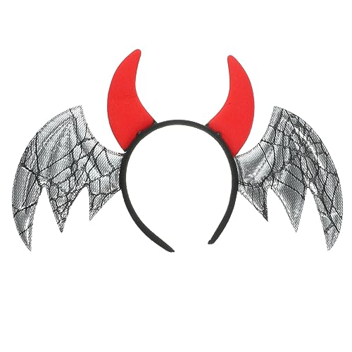 Toddmomy Halloween Fledermaus Haarreifen mit Flügeln Kreatives Cosplay Stirnband für Halloween Partys Kostümpartys und Rollenspiele für Fotografie und Besondere Anlässe von Toddmomy