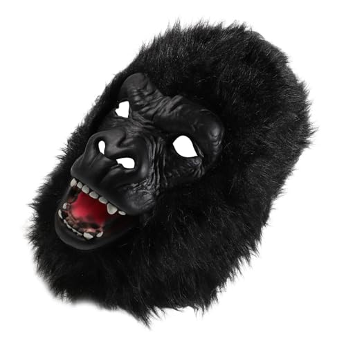 Toddmomy Halloween Gorilla Kopfmaske Gruselige Tiermaske für Cosplay und Partys Beweglicher Mund Leicht und Bequem für Unvergessliche Halloween von Toddmomy