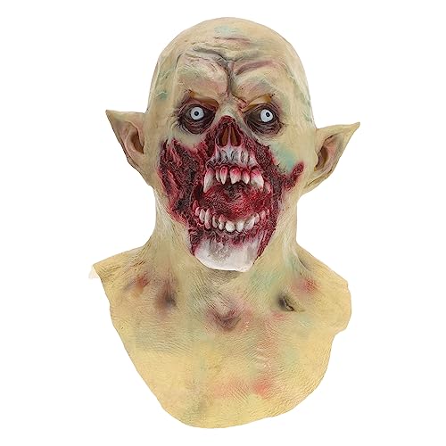 Toddmomy Halloween Gruselige Vollkopf Vampirmaske für Erwachsene Kostümzubehör für Halloween und Karnevalsfeiern für Cosplay und Maskeraden von Toddmomy