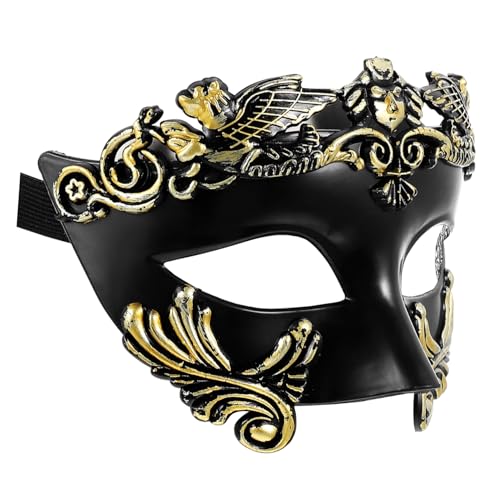 Toddmomy Halloween Halbmaske Ägyptischer Krieger Realistische Cosplay Maske für Karneval und Partys für Herren und Damen Detailreiche Verarbeitung für Halloween Kostümpartys und Feste von Toddmomy