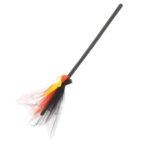 Toddmomy Halloween Hexenbesen für Buntes Cosplay Besen Dekoratives Hexenbesen Requisit für Halloween Party Verkleidung und Kostümspaß von Toddmomy