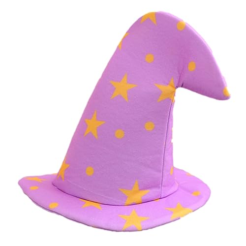 Toddmomy Halloween Hexenhut Damen aus Leichtem Filz Violetter Hexenhut als Kostüm und Deko für Halloween Party Foto Requisite und Cosplay Praktische für Erwachsene von Toddmomy