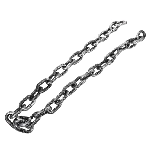 Toddmomy Halloween Kunststoffkette Falsche Links Requisiten für Kostüme Lange Gefängniskette für Halloween Party Cosplay Zubehör und Dekoration Toddmomy Halloween Kunststoffkette Falsche Links Requisiten für Kostüme Lange Gefängniskette für Halloween Party Cosplay Zubehör und Dekoration von Toddmomy