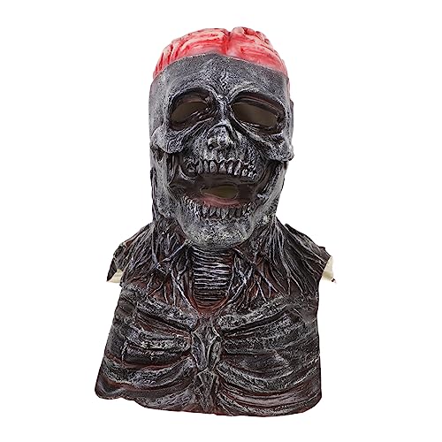 Toddmomy Halloween Schädelmaske Gruselige Skelettmaske für Kostüme und Partys Bequem und Flexibel für Halloween Karneval und Maskeraden von Toddmomy