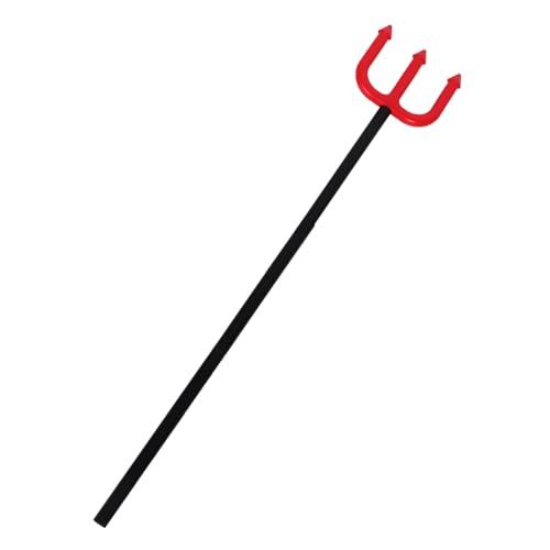 Toddmomy Halloween Teufelsgabel Prop Stabil und Langlebig Kostümpartys und Dekoration Abnehmbares Design für Einfache Lagerung für Cosplay und Halloween Events von Toddmomy