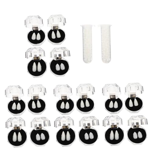 Toddmomy Halloween Vampirzähne Set mit Paaren Realistische Cosplay Requisiten Klebeperlen für Eindrucksvolle Effekte bei Kostümpartys und Halloween Dekoration Toddmomy Halloween Vampirzähne Set mit Paaren Realistische Cosplay Requisiten Klebeperlen für Eindrucksvolle Effekte bei Kostümpartys und Halloween Dekoration von Toddmomy