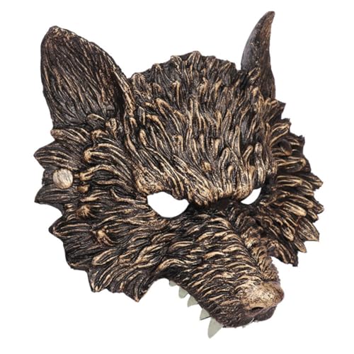 Toddmomy Halloween Wolf Maske Realistische Cosplay Party Maske Leicht und Bequem Für Halloween Karneval und Kostümfest Zufällige Farbe Zufällige Farbe von Toddmomy