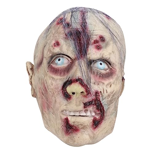 Toddmomy Halloween Zombie Gruselige Cosplay Kostümmaske für Erwachsene Horror Dekoration für Party und Mottoparty Einzigartiges Design Auffällige Halloween Requisite von Toddmomy