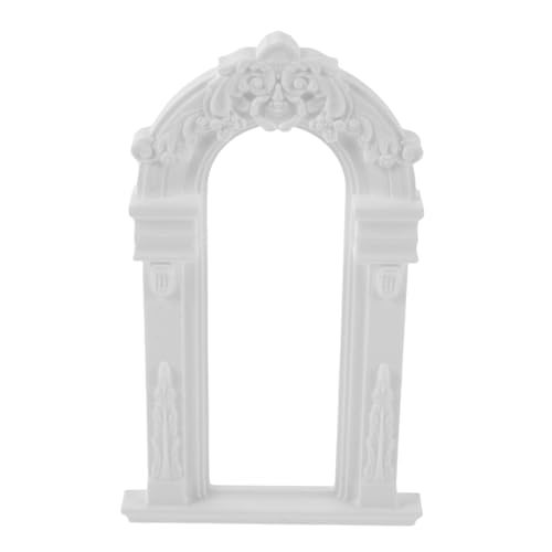 Toddmomy Handgefertigter Miniatur-Wedding Arch Modell Europäischer Stil DIY Puppenhaus Hochzeitsblumenbogen Vielseitige Garten Partydekoration Robust und Einfach Montierbar für Innen von Toddmomy