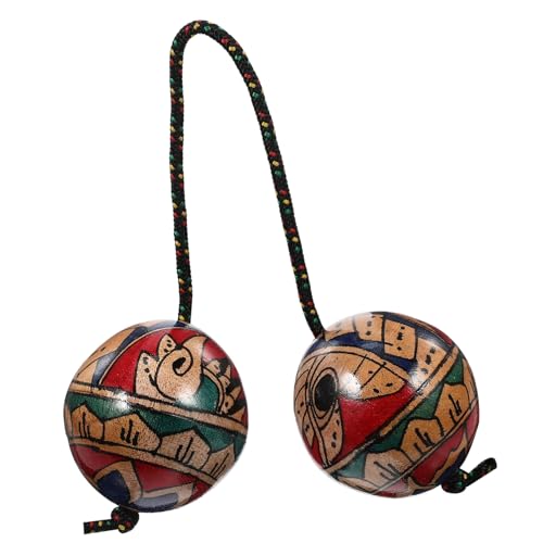 Toddmomy Handgemalter Rhythmus sandball Einhandspiel Percussion Instrument Leicht Tragbar Lustiges Trommler Geschenk Bunte Einfarbige Musikalische von Toddmomy