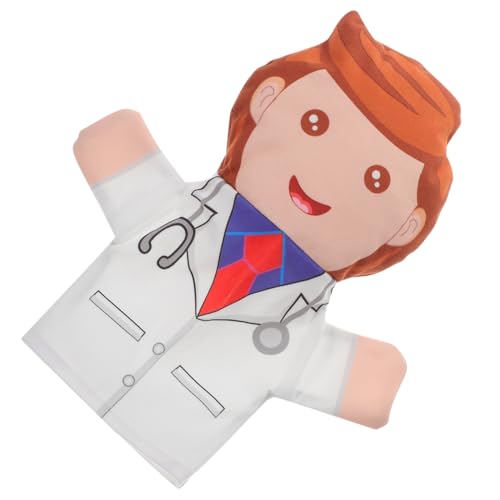 Toddmomy Handpuppe Arzt Fingerpuppe aus Weichem Plüsch Sicher und Langlebig Interaktives Kreativspielzeug für Geschichten Erzählen und Pädagogisches Spiel im Kindergarten und Zuhause von Toddmomy