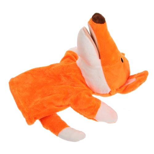 Toddmomy Handpuppe Plüsch Fuchs Weiche Tier Handpuppen für Jungen Mädchen Interaktives Lernspielzeug zur Kreativität und Kommunikation für Kindergarten und Zuhause von Toddmomy