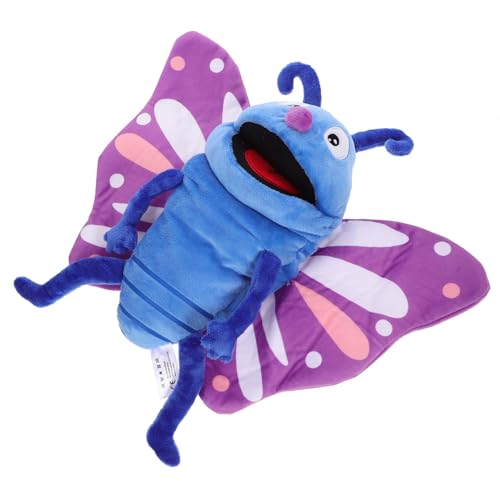 Toddmomy Schmetterlingshandpuppe aus Plüsch für Kinder Interaktive Tierhandpuppe zum Geschichtenerzählen für Rollenspiele Geeignet für Erwachsene und Kinder von Toddmomy