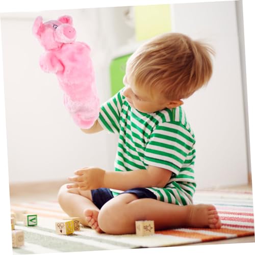 Toddmomy Handpuppe Schwein Plüsch DIY Interaktive Storytelling Handpuppe für Erwachsene Cartoon Tier Figur zur Kreativität und Sprachentwicklung Toddmomy Handpuppe Schwein Plüsch DIY Interaktive Storytelling Handpuppe für Erwachsene Cartoon Tier Figur zur Kreativität und Sprachentwicklung von Toddmomy