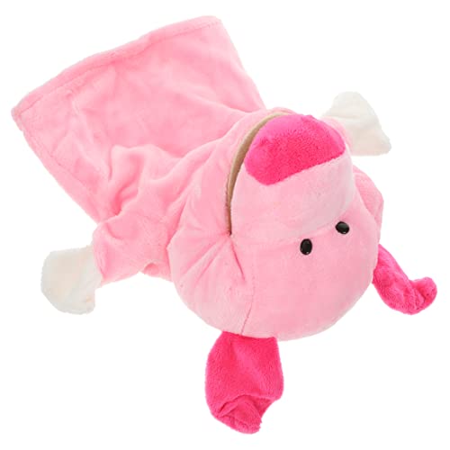 Toddmomy Handpuppe Schwein Plüschtier Leicht Tragbar Interaktives für Motorische Fähigkeiten und Kommunikation Geeignet für Eltern Junge Mädchen Spiele und Fantasievolles Puppentheater von Toddmomy
