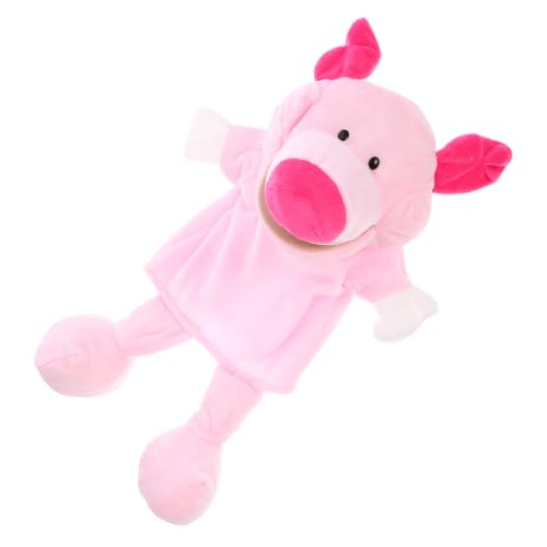 Toddmomy Schwein Handpuppe Interaktive Plüschtier Handpuppe für Geschichtenerzählen Süße Cartoon Tierhandpuppe für Kinder Spielzeug zur Kreativität und Fantasie von Toddmomy