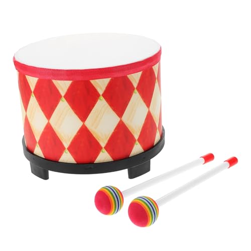 Toddmomy Handtrommel Rot Kariert Holzspielzeug Schlaginstrument Percussion Instrument für Rhythmusförderung und Musikspielzeug Ab Kleinkindalter Toddmomy Handtrommel Rot Kariert Holzspielzeug Schlaginstrument Percussion Instrument für Rhythmusförderung und Musikspielzeug Ab Kleinkindalter von Toddmomy