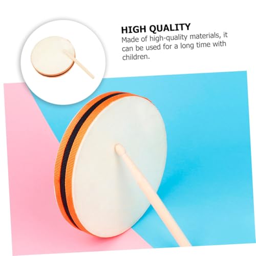Toddmomy Handtrommel Set Doppelseitiges Schafspelz Percussion Instrument für Frühförderung Eltern Junge Mädchen Interaktion Leicht Handhabbar Pädagogisch Toddmomy Handtrommel Set Doppelseitiges Schafspelz Percussion Instrument für Frühförderung Eltern Junge Mädchen Interaktion Leicht Handhabbar Pädagogisch von Toddmomy