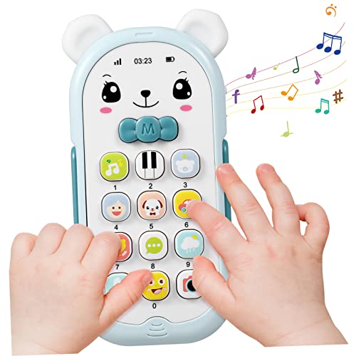 Toddmomy Handyspielzeug mit Musik und Lichtern Pädagogisches für Kleinkinder Sprachentwicklung und Kreativität für Jungen und Hellblau Toddmomy Handyspielzeug mit Musik und Lichtern Pädagogisches für Kleinkinder Sprachentwicklung und Kreativität für Jungen und Hellblau von Toddmomy