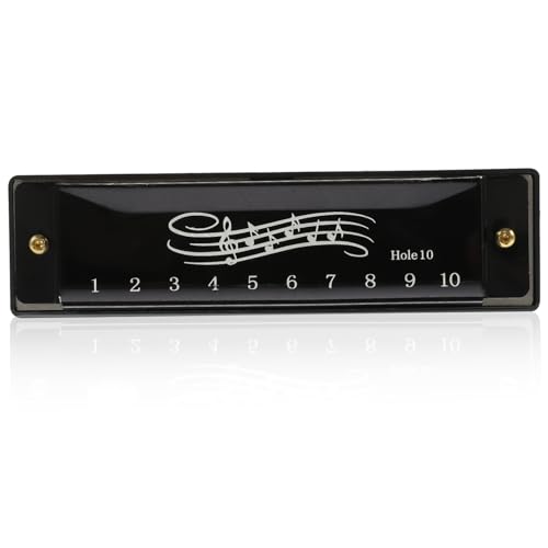 Toddmomy Harmonica für Tragbares Musikinstrument mit Löchern und für Kleinkinder und Anfänger für zu Weihnachten und Geburtstagen von Toddmomy
