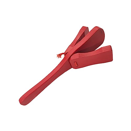 Toddmomy Hölzernes Castanet für Musikinstrument Motorischen Fähigkeiten und Rhythmusentwicklung Leicht und Tragbar für Frühe Bildung und Kreatives Lernen von Toddmomy