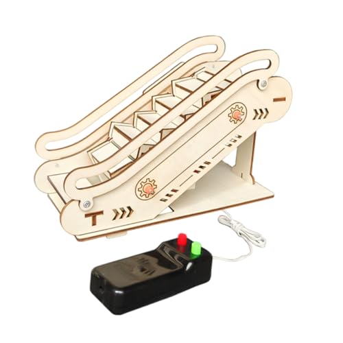 Toddmomy Holz Aufzug Puzzle Elektrisches Modell DIY Bausatz Lernspielzeug für Praktische Experimente zur Rolltreppe Kreative Bastelressourcen für Junge Ingenieure von Toddmomy