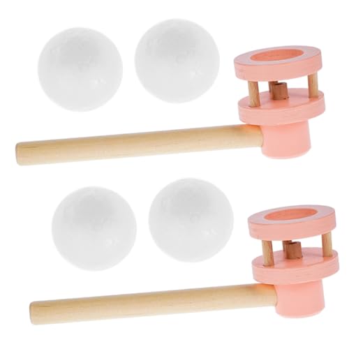 Toddmomy Holz Blasball Spiel Teiliges Schwebende Balancespiele für Fördert Lippenmuskeln und Körperkontrolle für Eltern Junge Mädchen Kommunikation und Geburtstagsgeschenk von Toddmomy