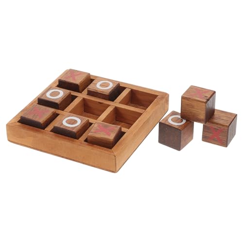Toddmomy Holz Brettspiel für Teiliges Strategisches Familienspiel aus Robustem Holz Pädagogisches Denkspiel und Kreativität Neutrales Design für Jungen und Mädchen von Toddmomy