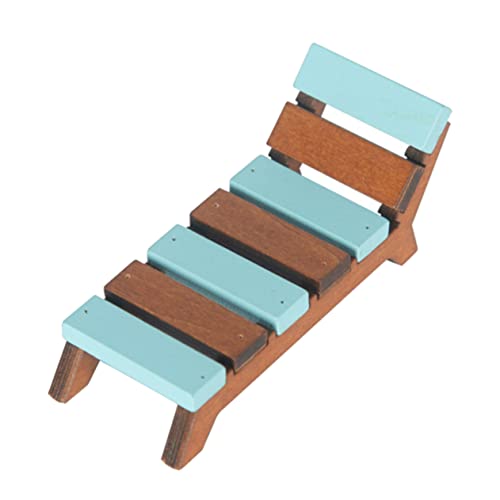 Toddmomy Holz Chaise Lounge Stuhl Für Puppenhaus Strandliegestuhl Dekoration Langlebig Und Kinderfreundlich Für Mikro Landschaft Fotografie Und Kreative Arrangements von Toddmomy