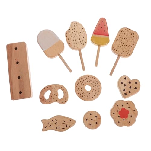 Toddmomy Holz Eiscreme Spielset mit Donuts und Eisstäbchen Stabiles Holzspielzeug für Realistisches Nachahmungsspiel für Küche und Eisladen als Partydekoration und Rollenspiel Zubehör Toddmomy Holz Eiscreme Spielset mit Donuts und Eisstäbchen Stabiles Holzspielzeug für Realistisches Nachahmungsspiel für Küche und Eisladen als Partydekoration und Rollenspiel Zubehör von Toddmomy