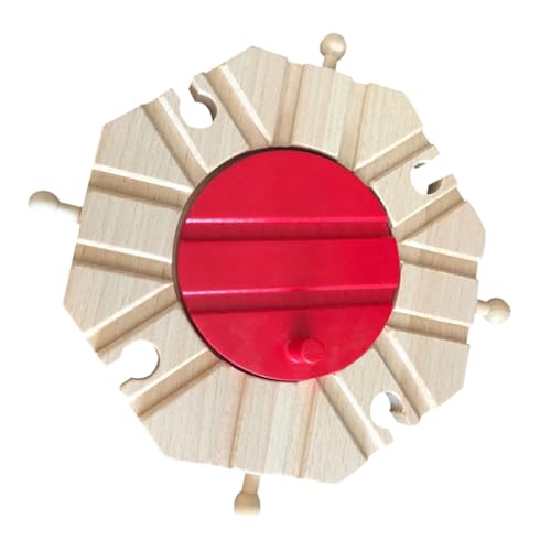 Toddmomy Holz Eisenbahn Zubehör Set Langlebige Einfache Montage Kompatibel mit Zug Kreatives Schienensystem für Geschenkidee für Jungen und Mädchen Vielfältige Kombinationen Robustes von Toddmomy
