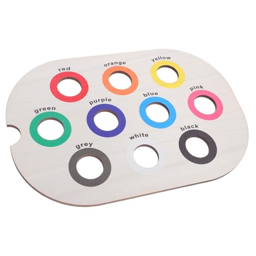 Toddmomy Holz Farbensortierbrett Sensorisches Lernspiel Montessori Feinmotorik Eltern-Junge Mädchen Interaktion Frühpädagogisches für Kleinkinder Tischspiel von Toddmomy