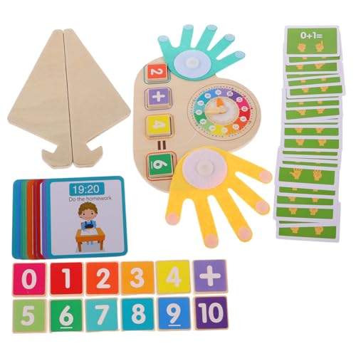 Toddmomy Holz Fingerzählspiel mit Bunten Tieren für Vorschulkinder von Addition Subtraktion Farberkennung und Feinmotorik bei Kleinkindern von Toddmomy