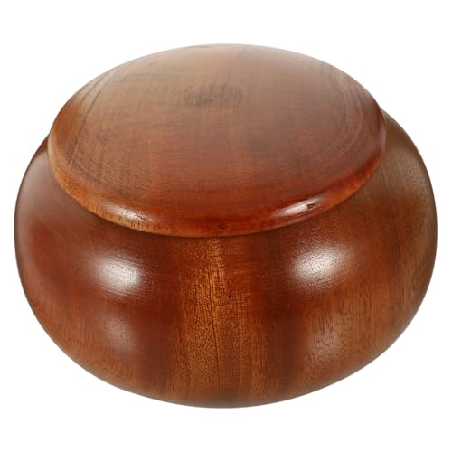 Toddmomy Holz Go Schachfiguren Aufbewahrungsbox Einfache Praktische Schachspiel Dose Natürliche Braune Holzschatulle Kompakte für Go Spiel Zubehör und Schachzimmer Dekoration von Toddmomy