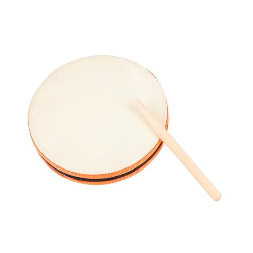 Toddmomy Holz Handtrommel Doppelseitig mit Bunte Farben Pädagogisches Schlaginstrument für Frühe Musikförderung Gesunder Holzspielzeug Hand aktivitätsspielzeug von Toddmomy