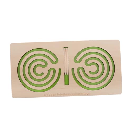 Toddmomy Holz Labyrinthspiel Für Hand Auge Koordination Feinmotorik Entwicklung Lernspielzeug Für Frühe Bildung Kognitive Stimulation Design Atembrett Board von Toddmomy