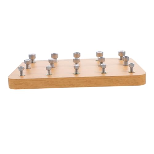 Toddmomy Holz Nüsse und Steckbrett für Fingerübungen Handrehabilitationstraining Koordinationstraining für Hand Augen Koordination Hilfsmittel für Genesung von Hemiplegie Toddmomy Holz Nüsse und Steckbrett für Fingerübungen Handrehabilitationstraining Koordinationstraining für Hand Augen Koordination Hilfsmittel für Genesung von Hemiplegie von Toddmomy