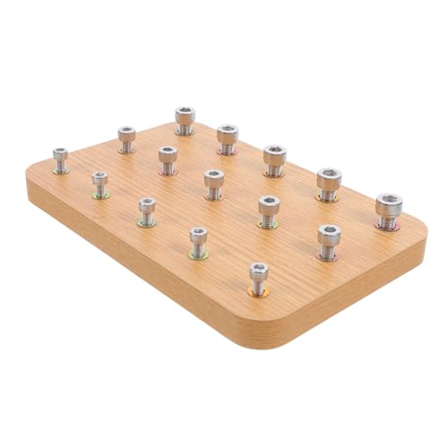 Toddmomy Holz Pinnwand für Fingerrehabilitation Hand Augen Koordinationstrainer Geeignet für Rehabilitationszentren und Zuhause Multifunktionales Trainingsgerät für Hemiplegie Patienten aus von Toddmomy