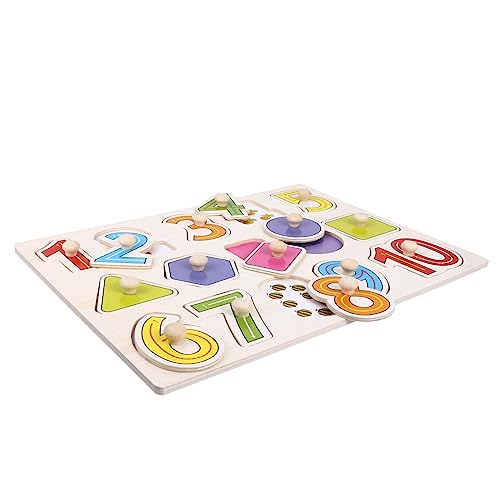 Toddmomy Holz Puzzle Zahlen Lernspielzeug für Teiliges Montessori Jigsaw Toy Pädagogisches Steckpuzzle aus Langlebigem Holz für Kleinkinder und Feinmotorik Toddmomy Holz Puzzle Zahlen Lernspielzeug für Teiliges Montessori Jigsaw Toy Pädagogisches Steckpuzzle aus Langlebigem Holz für Kleinkinder und Feinmotorik von Toddmomy